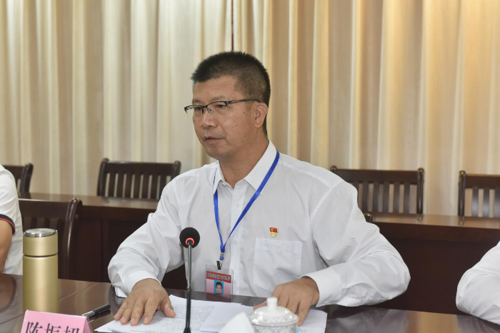 陽江市委第三交叉巡察組組長陳振超作巡察工作動員講話